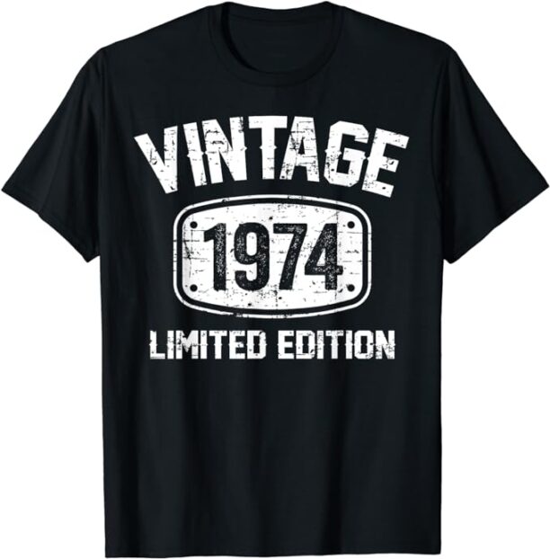 50 Years Old Vintage 1974 Limited Edition 50th Birthday T-Shirt