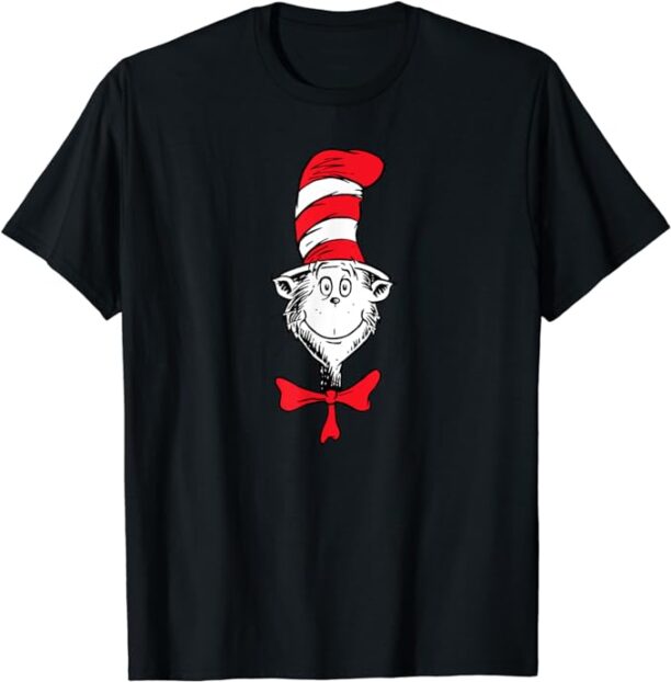 Dr. Seuss The Cat in the Hat Face T-Shirt