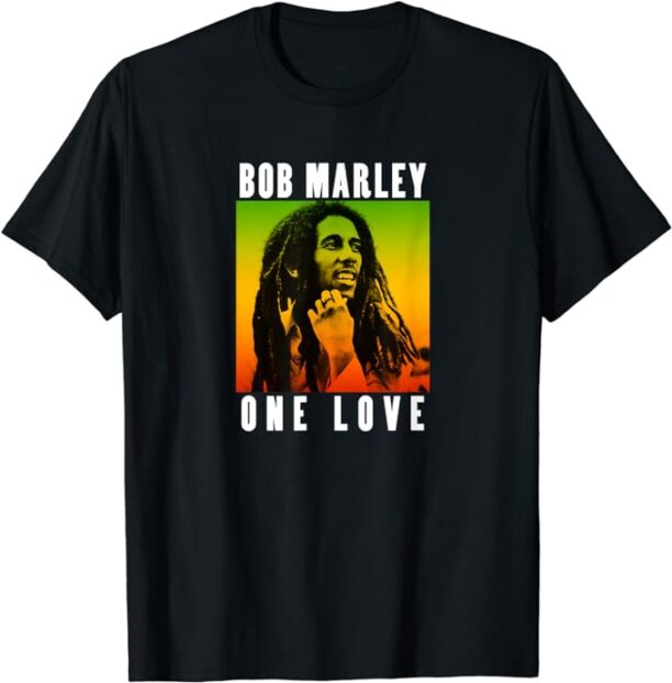 Official Bob Marley One Love Gradient T-Shirt