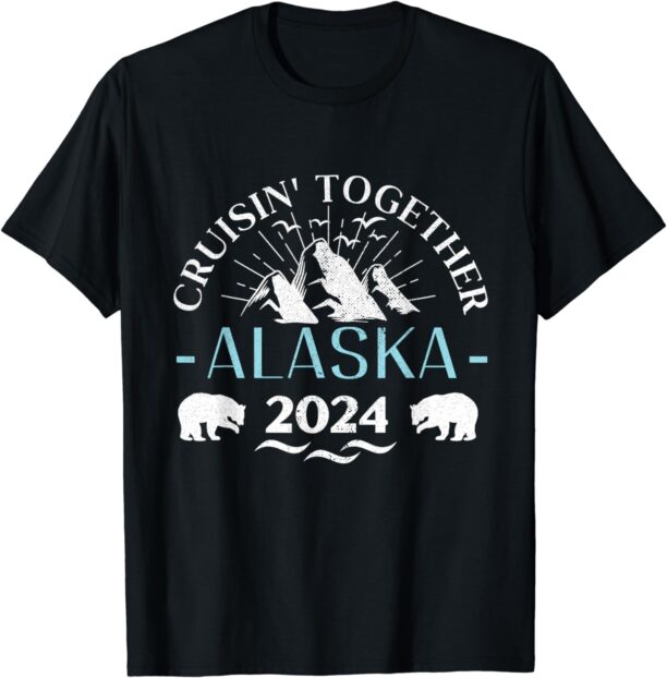 Retro Alaska Cruise 2024 Family Cruise 2024 Family Matching T-Shirt