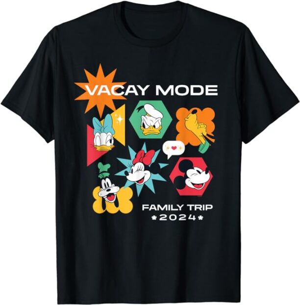 Disney Mickey & Friends Vacay Mode Family Trip Vacation 2024 T-Shirt