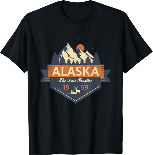 Last Frontier Retro Alaska T-Shirt