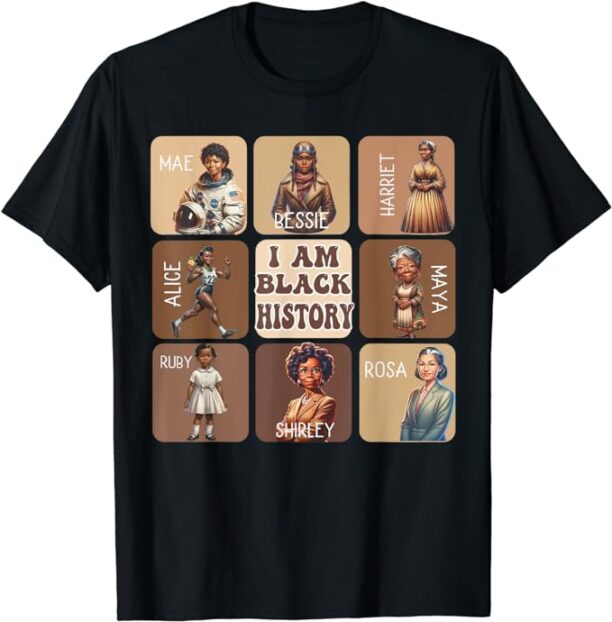 I Am Black History Month Black Women Leader Black Girl Power T-Shirt