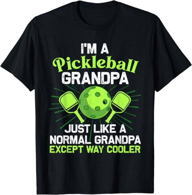 Funny Grandpa Pickleball Gift For Men Grandfather Papa Daddy T-Shirt