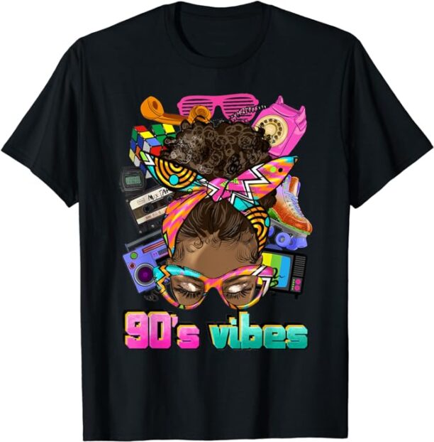 90’s Vibes 90s Outfit For Women & Men 90’s Hip Hop Party T-Shirt