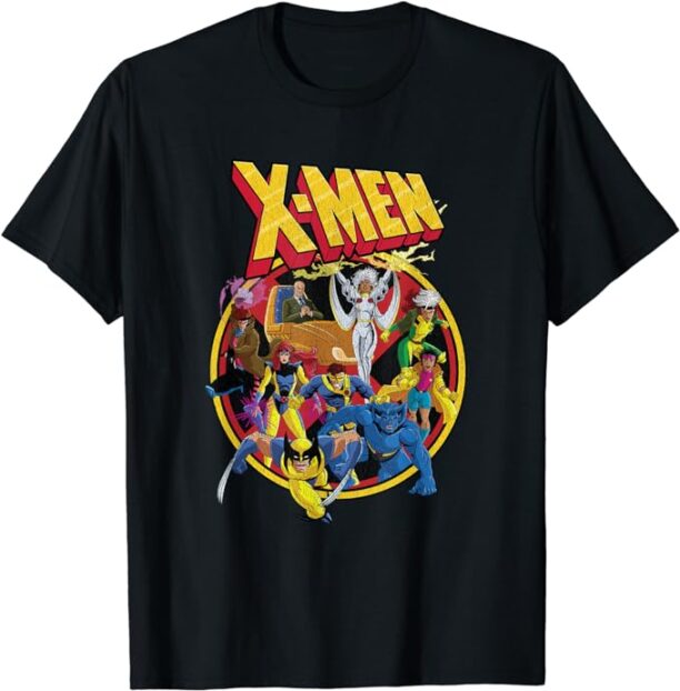 Marvel X-Men Animated Series Retro 90s T-Shirt