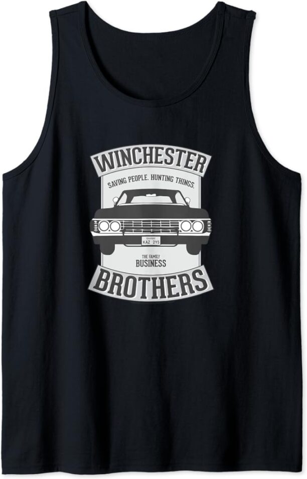 Supernatural Winchester Brothers Impala Badge Tank Top