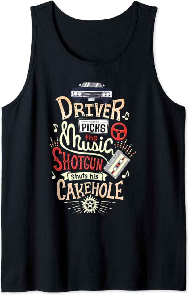 Supernatural Driver Picks The Music Tank Top