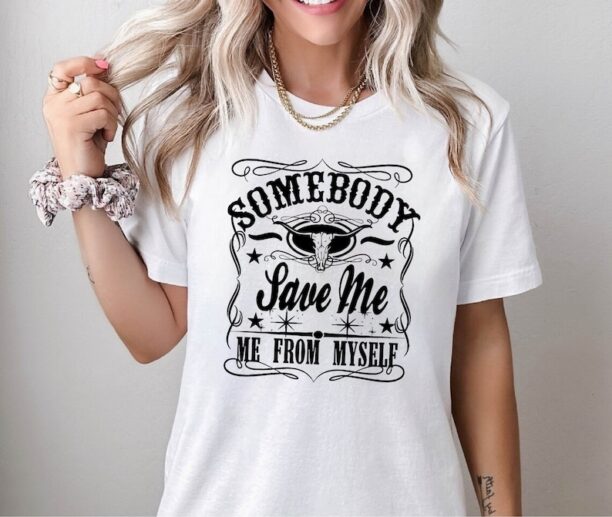 Jelly Roll Shirt, SomeBody Save Me From Myself Shirt, Music Shirt Full Size Best Seller