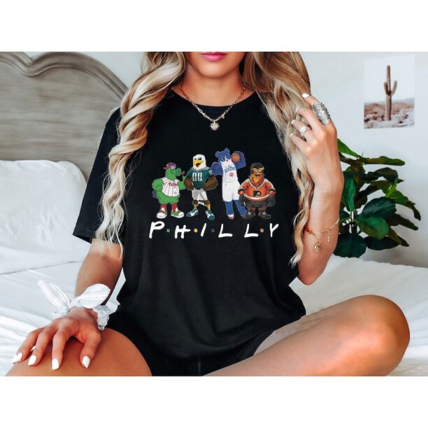 Philadelphia Sports Mascots Sweatshirt, Christmas Philly Sports Shirt, Christmas Philadelphia Tshirt