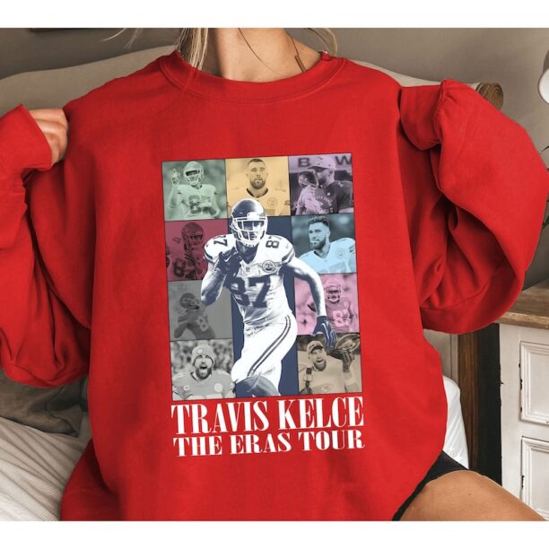 Travis Kelce The Eras Tour Shirt, Vintage Travis Kelce T-Shirt, America Football Sweatshirt, Football Fan Gifts