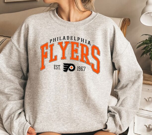 Vintage Philadelphia Flyers Sweatshirt, Philadelphia Flyers Hockey Shirt, Philadelphia Hockey Sweater, Hockey Fan Gifts