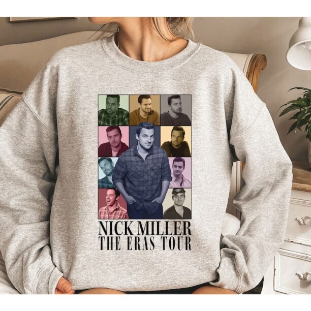 Nick Miller Eras Tour Shirt, Vintage Nick Miller Sweatshirt, Nick Miller Homage Tshirt, New Girl Movie Shirt