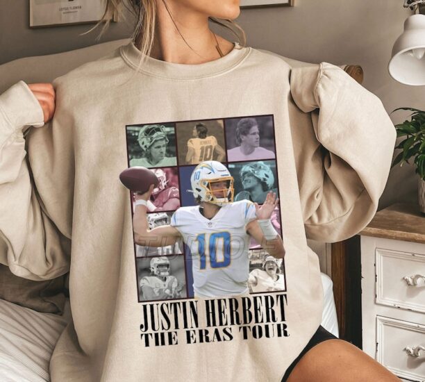 Justin Herbert The Eras Tour Shirt, Justin Herbert Football Shirt, Justin Herbert Shirt For Fans