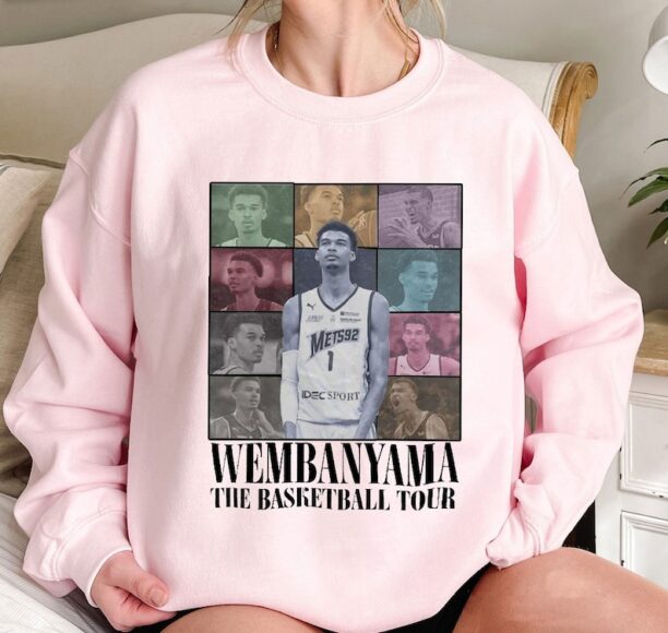 Wembanyama San Antonio Basketball Sweatshirt, Vintage Spurs Basketball Shirt,Basketball American Eras Tour Fan Gifts