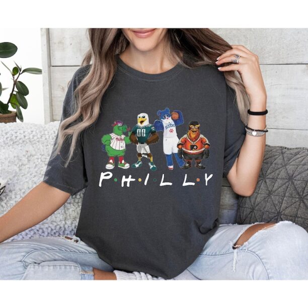 Philadelphia Sports Mascots Sweatshirt, Christmas Philly Sports Shirt, Christmas Philadelphia Tshirt