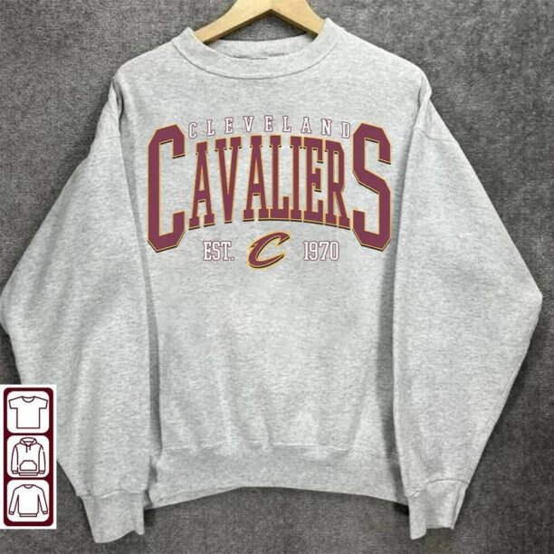 Cleveland Cavalier, Vintage Cleveland Cavalier Sweatshirt T-Shirt, Cavaliers Sweater, Cavaliers T-Shirt