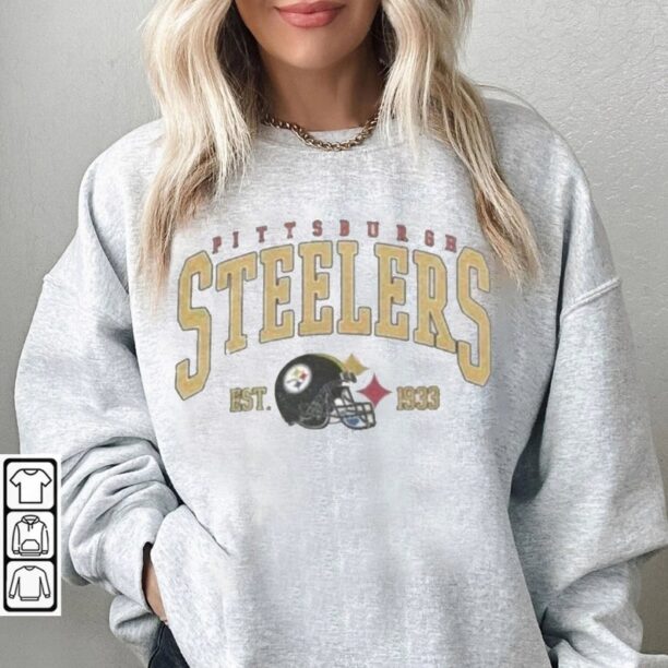 Pittsburgh Steelers Shirt, Steelers Unisex Tee, Vintage Football Sweatshirt, Football Fan Shirt