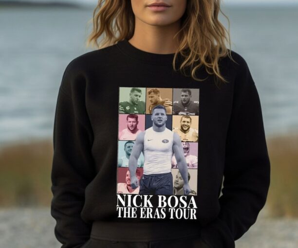 Nick Bosa Eras Tour Shirt, Vintage Nick Bosa Sweatshirt, American Football Fan T-Shirt, Sport Lover Shirt