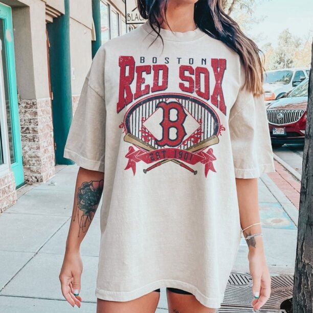 Boston Baseball Sweatshirt | Vintage Style Boston Baseball Crewneck Sweatshirt | Boston EST 1901 Sweatshirt | Game Day