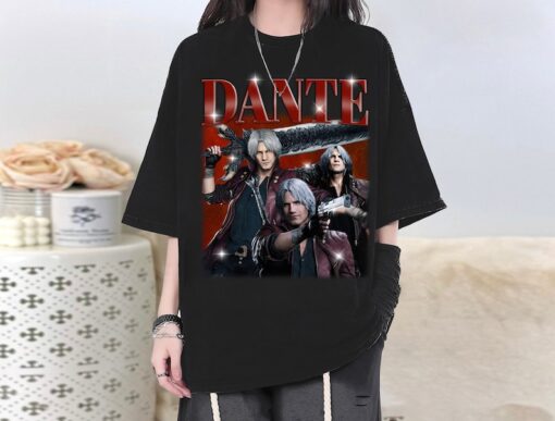 Limited Dante Devil May Cry T-Shirt, Dante Shirt, Dante Tees, Dante Homage, New Movie T-Shirt, Vintage T-Shirt