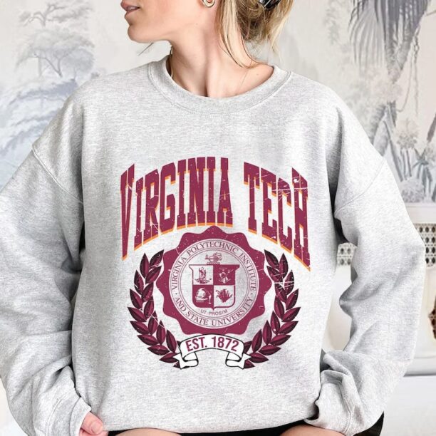 University of Virginia Tech - 1872 Shirt, Vintage University of Virginia Tech-1872 Shirt