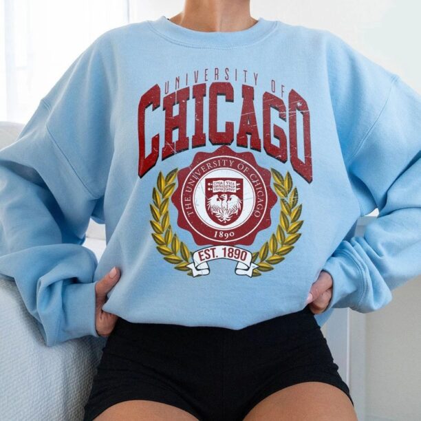 Vintage style University of Chicago Shirt, Chicago University Shirt, Chicago College Shirt, Chicago University Shirt3