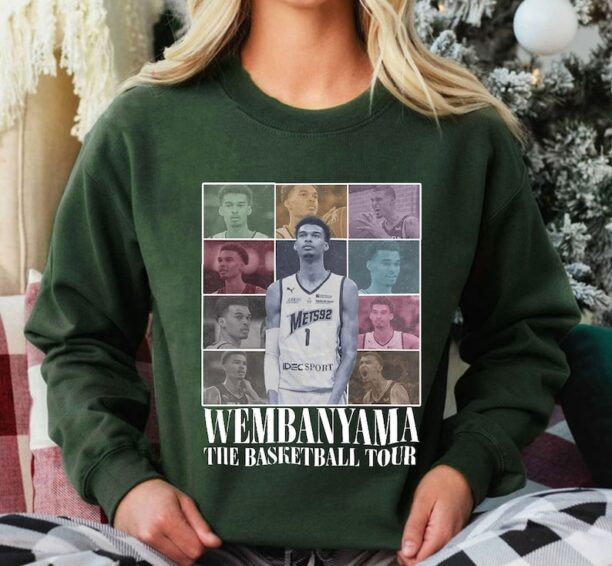 Wembanyama San Antonio Basketball Sweatshirt, Vintage Spurs Basketball Shirt,Basketball American Eras Tour Fan Gifts