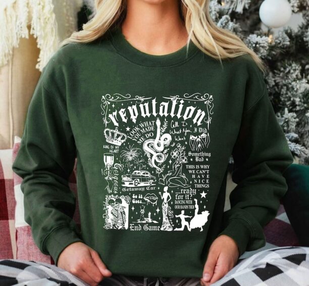 Reputation Tracklist Sweatshirt, Reputation Snake Shirt, Reputation Sweatshirt, Taylor Swift, Reputation Shirt