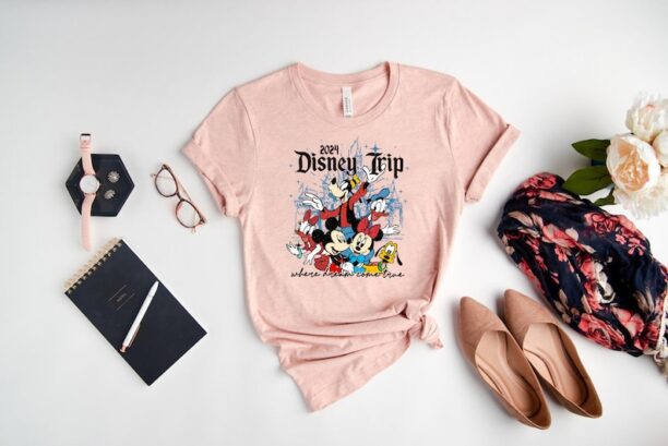 Disney Trip Shirt, Mickey And Friends Disney Trip 2024 Shirts, Disney Matching Shirt, Disney Vacation 2024 Shirt