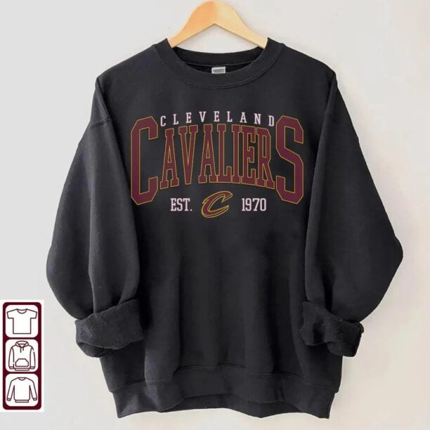 Cleveland Cavalier, Vintage Cleveland Cavalier Sweatshirt T-Shirt, Cavaliers Sweater, Cavaliers T-Shirt