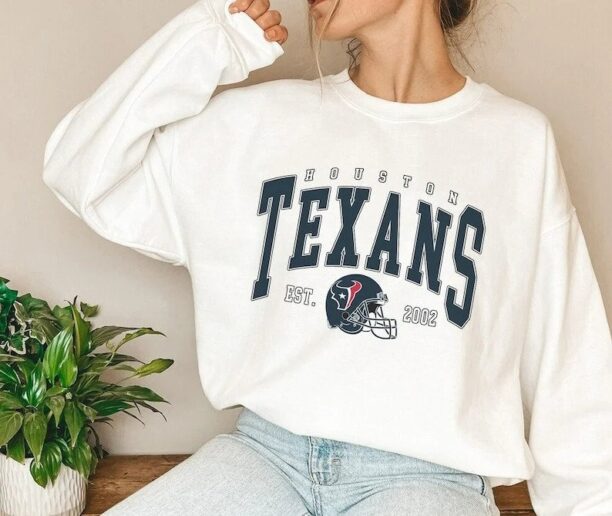 Vintage Houston Football Shirt, Houston Crewneck, Retro Houston Sweatshirt, Houston Varsity Sweatshirt, Texas Football