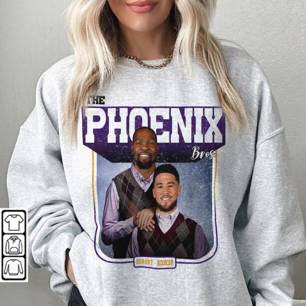 Devin Booker Kevin Durant Phoenix Basketball Shirt, The Suns Step Bros Funny Sweatshirt