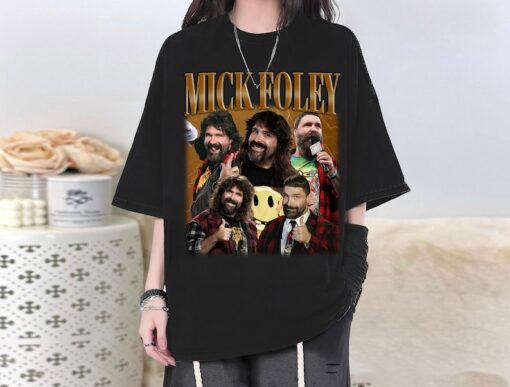 Mick Foley T-Shirt, Mick Foley Shirt, Mick Foley Tees, Mick Foley Homage, Character Shirt, Casual T-Shirt, College Shirt