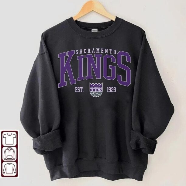 Retro Sacramento Kings Sweatshirt, Retro 90s NBA Kings Basketball Unisex Shirt, Buffalo T-Shirt, Basketball Fan Gifts