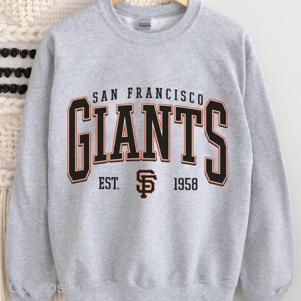 Vintage San Francisco Giants Sweatshirt, San Francisco Baseball Hoodie, Vintage Baseball Fan Shirt