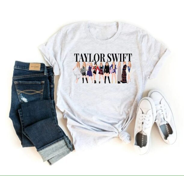 Taylor Eras Tour Retro T-Shirt, Taylor Swiftie Eras Tee, Swift Girls Graphic, Album Tee, Taylor Gift Shirt