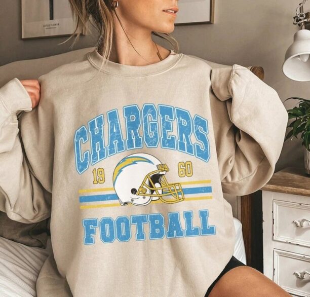 Vintage Chargers Football Sweatshirt, Los Angeles Football Shirt, San Diego Football Sweatshirt