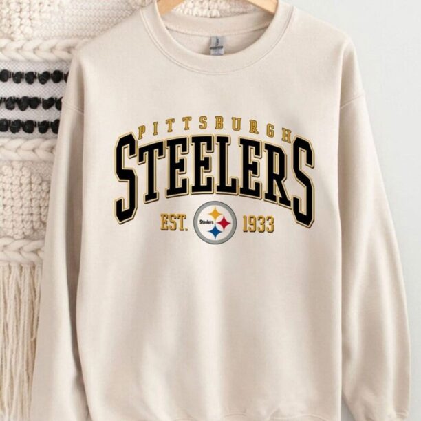 Pittsburgh Steelers est 1933 shirt &Sweatshirt, Steelers Unisex Tee,Vintage Football Sweatshirt,Football Fan Shirt