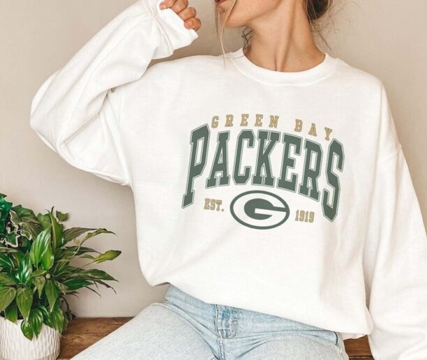 Green Bay Football Crewneck Sweatshirt, Packers Football Sweatshirt, Green Bay Football