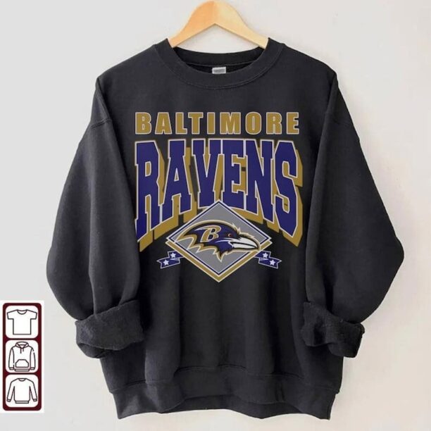 Vintage Baltimore Ravens Football Sweatshirt, Vintage Ravens Football Unisex Shirt