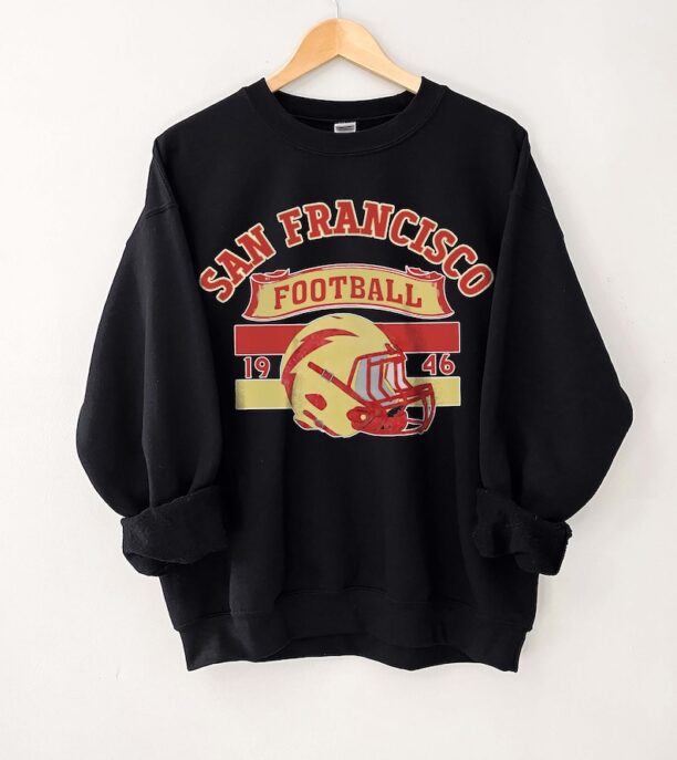 San Francisco Football Crewneck Sweatshirt, San Francisco Football Shirt, San Francisco Gift, Niners Sweatshirt