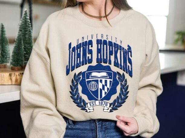Johns Hopkins University vintage style sweatshirt, Johns Hopkins University shirt, Johns Hopkins College