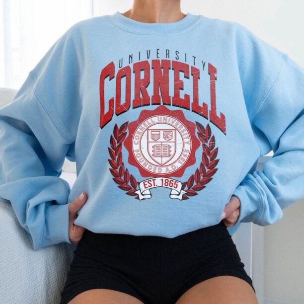 Cornell University Vintage style Sweatshirt, Cornell University Shirt, Cornell College Shirt, Cornell University Shirt