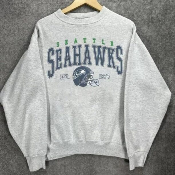 Vintage Seattle Football Sweatshirt  T-Shirt  Hoodies, Retro NFL Seattle Shirt, American Football Bootleg Gift