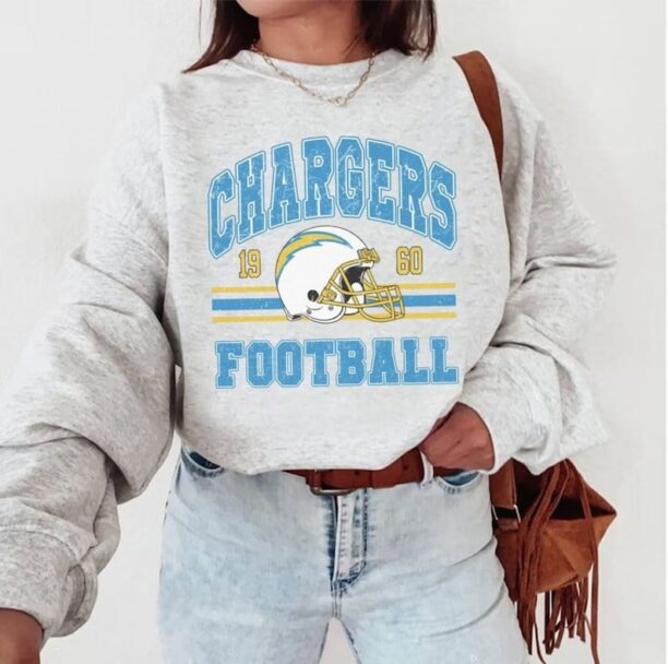 Vintage Chargers Football Sweatshirt, Los Angeles Football Shirt, San Diego Football Sweatshirt