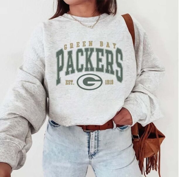 Green Bay Football Crewneck Sweatshirt, Packers Football Sweatshirt, Green Bay Football