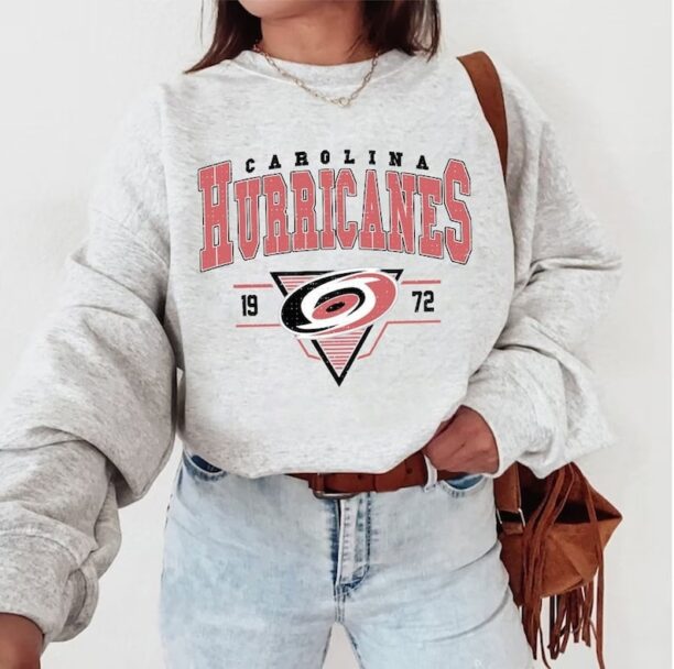 Vintage Carolina Hurricane Sweatshirt, Hurricanes Tee, Hockey Sweatshirt, College Sweater, Hockey Fan Shirt