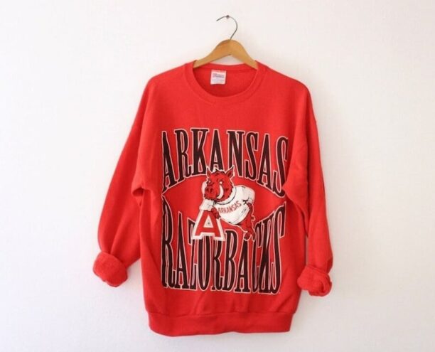 Vintage 90s Arkansas Sweatshirt  T-Shirt  Hoodies, Vintage Arkansas Shirt, Arkansas Fan Gifts, Arkansas Sweater