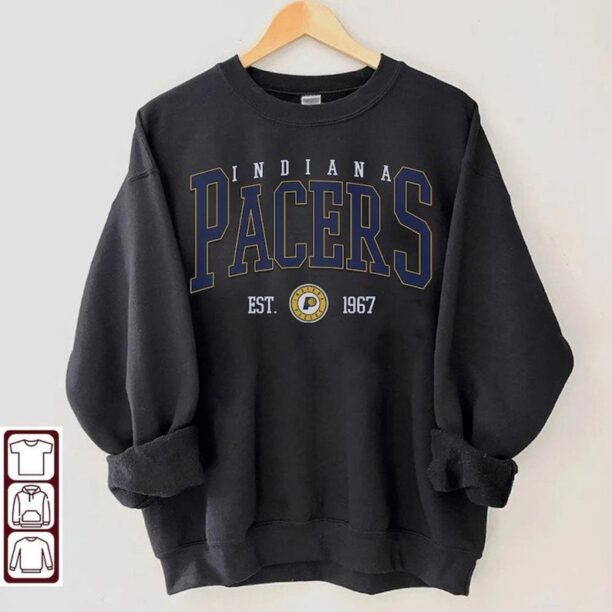 Retro Indiana Pacers Basketball, Shirt Retro Style Shirt Crewneck, fan gift, Indiana Pacers shirt